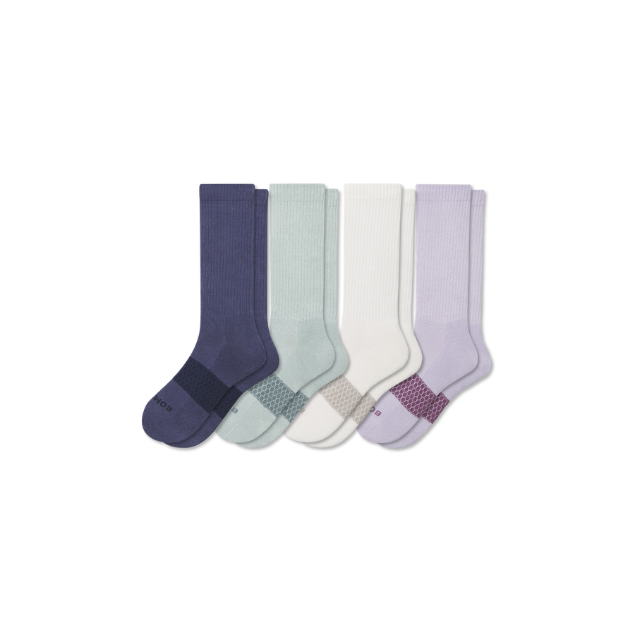 Women's Solids Calf Sock 4-Pack - Soft Everyday Calf