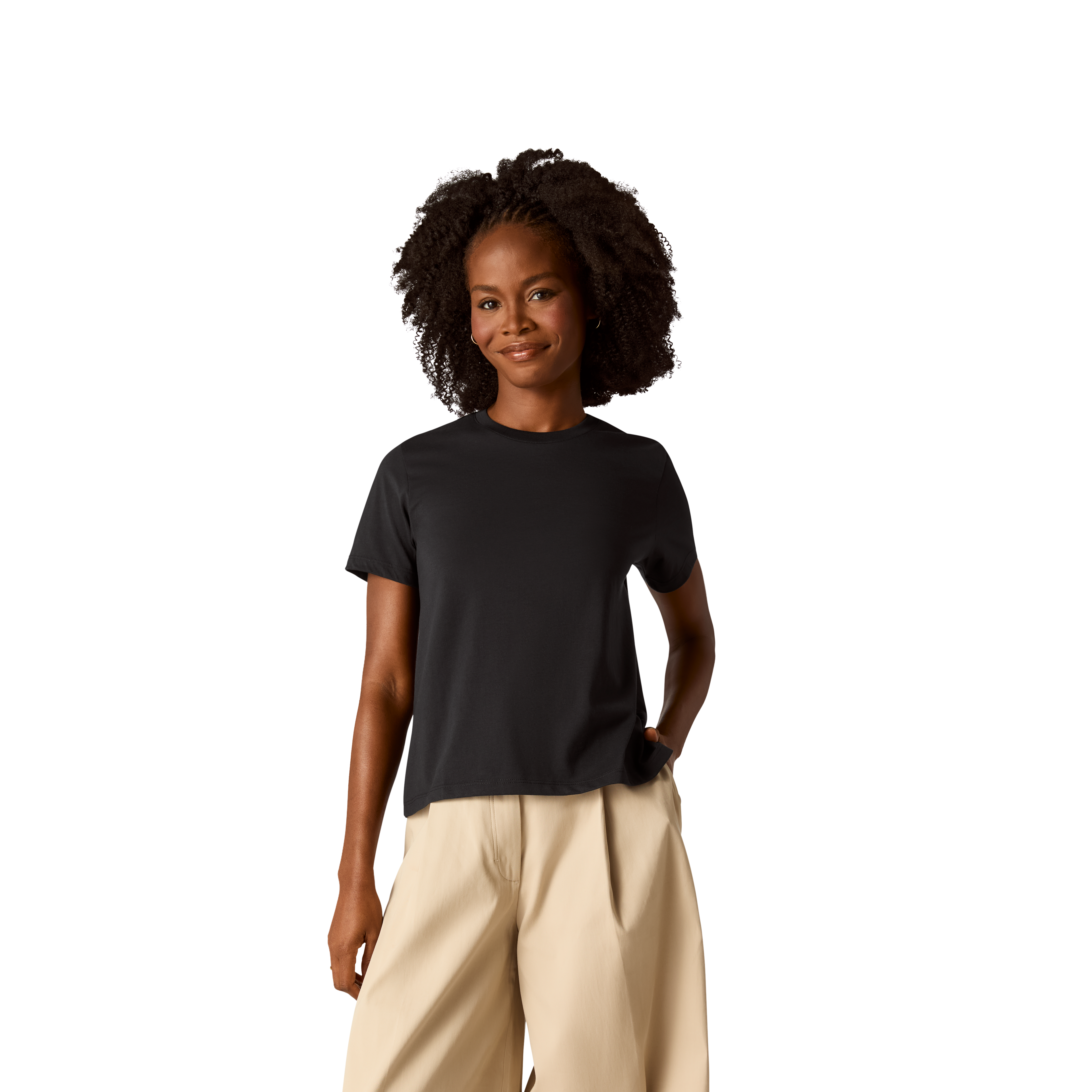 Women's Pima Cotton Crew Neck T-Shirt