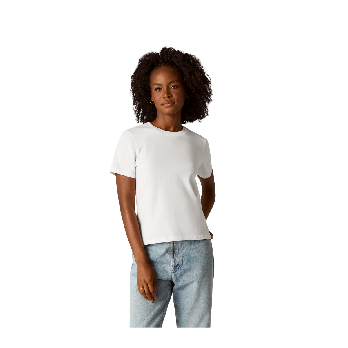 Women's Pima Cotton Crew Neck T-Shirt