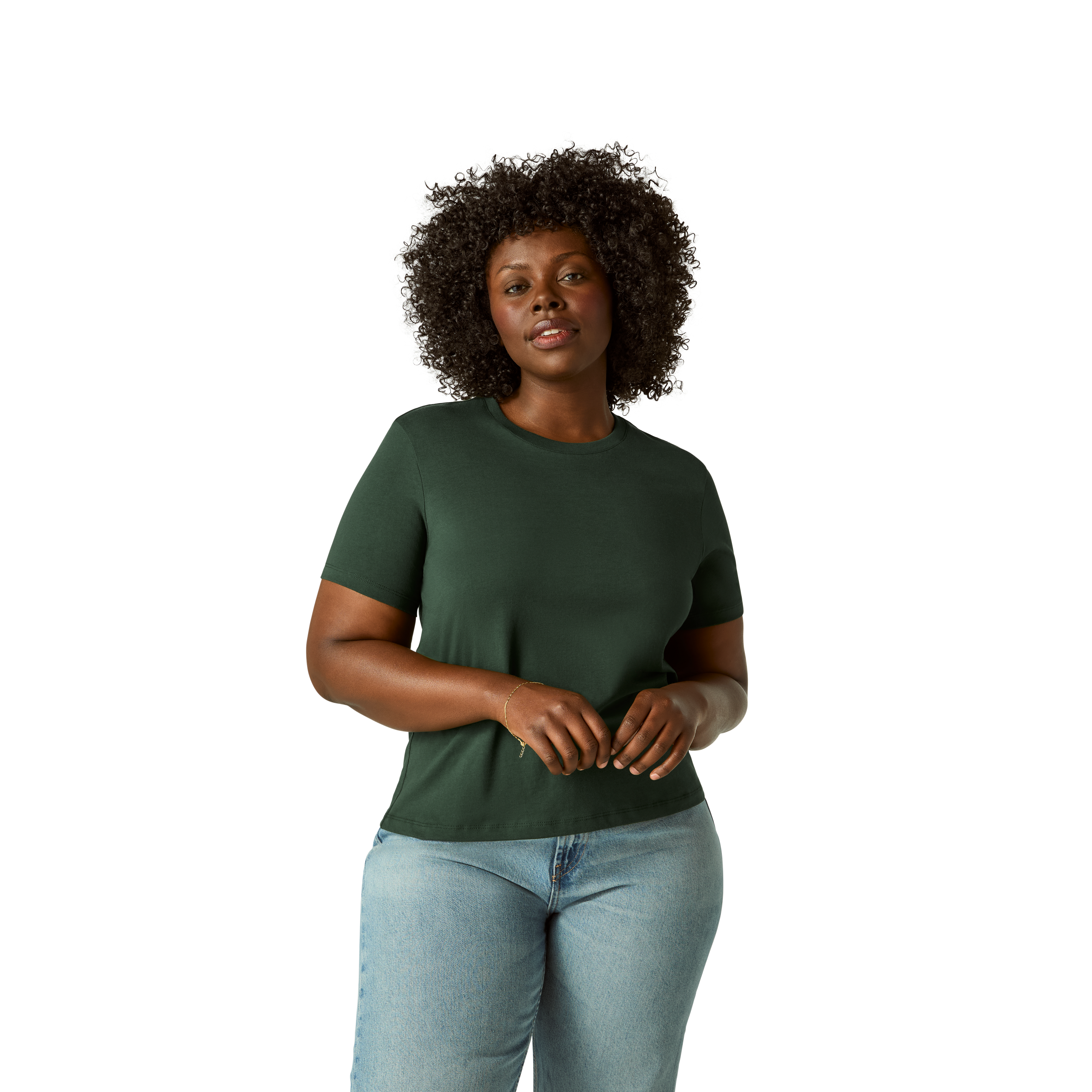 Women's Pima Cotton Crew Neck T-Shirt