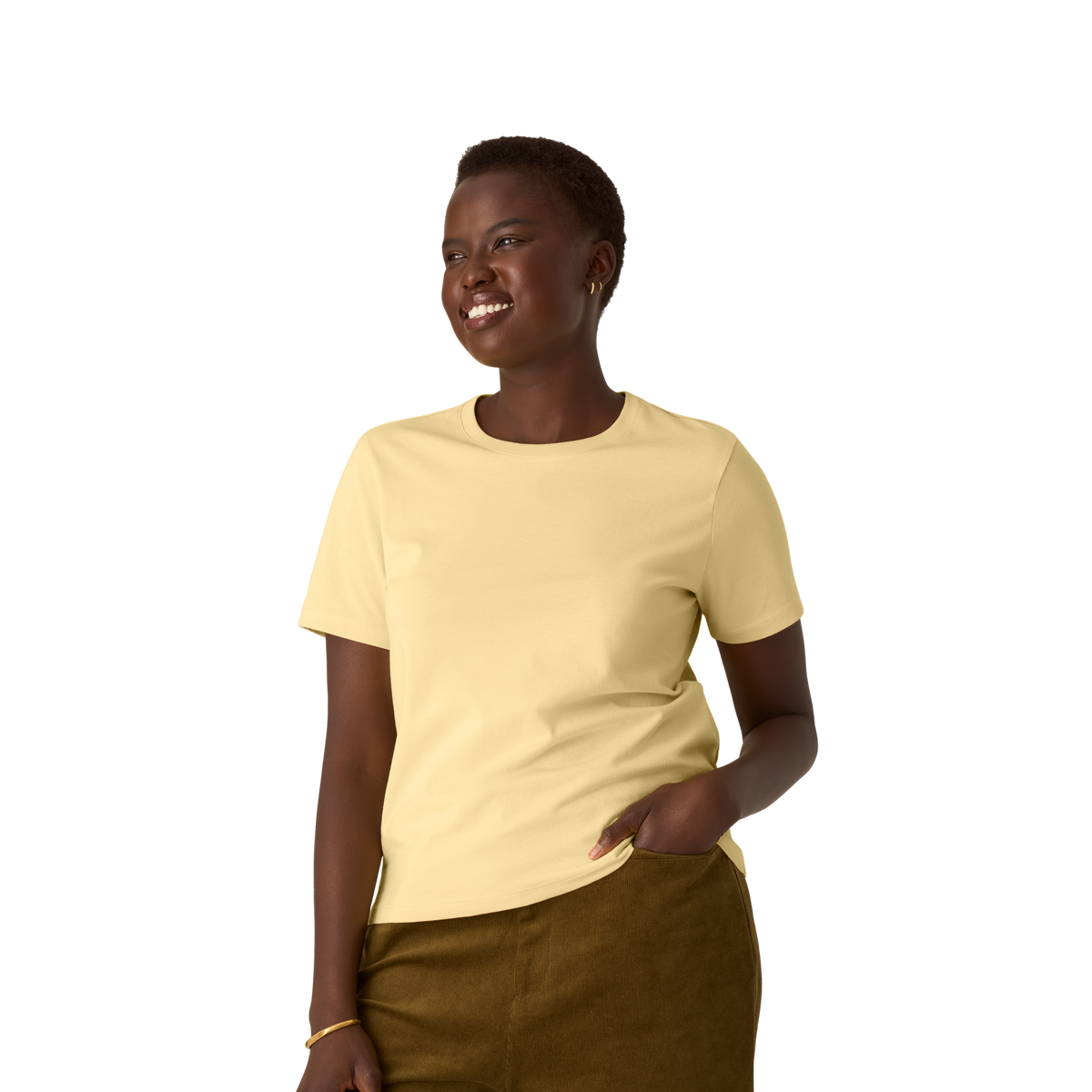Women's Pima Cotton Crew Neck T-Shirt
